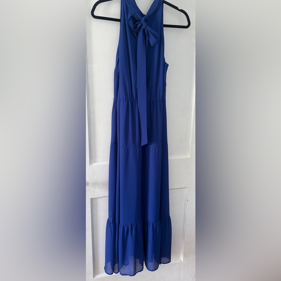 Sam Edelman Tiered Blue Midi Dress - Picture 4 of 8